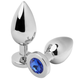 Metal Hard - Plug Anale Diamond Blue Piccolo 5.71cm