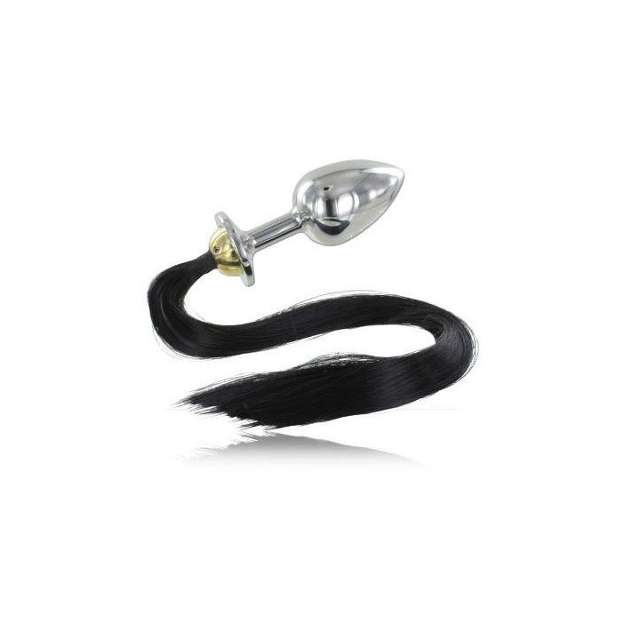 Metal Hard - Plug Anal Acero Con Cola 8.89cm