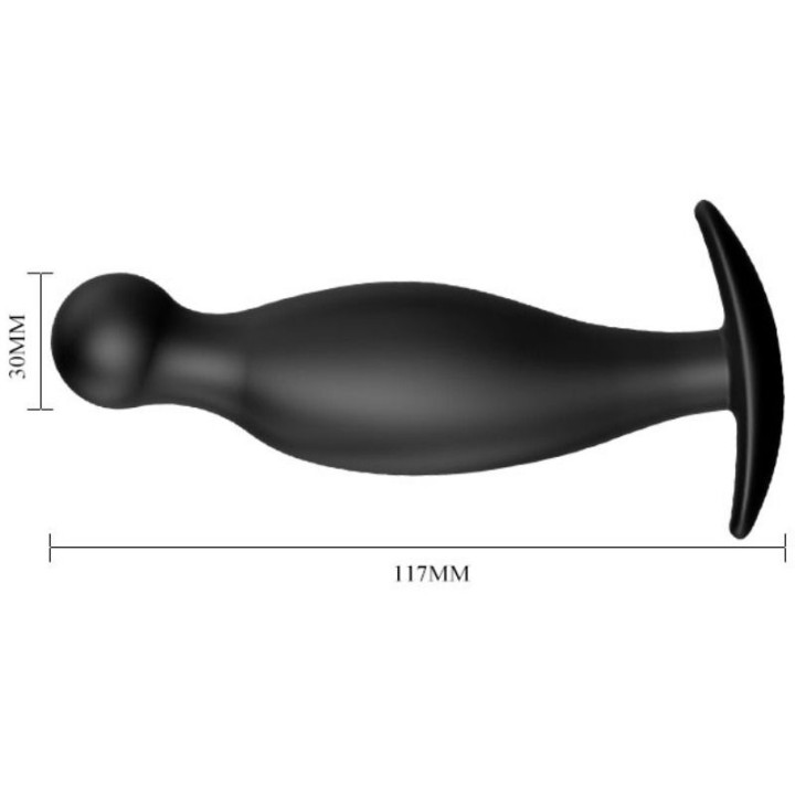 Pretty Love - Plug Anal de Silicone 11.7 cm Preto