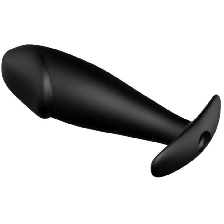 Pretty Love - Silicone Anal Plug Forma de Pênis e 12 Modos de Vibrao Preto