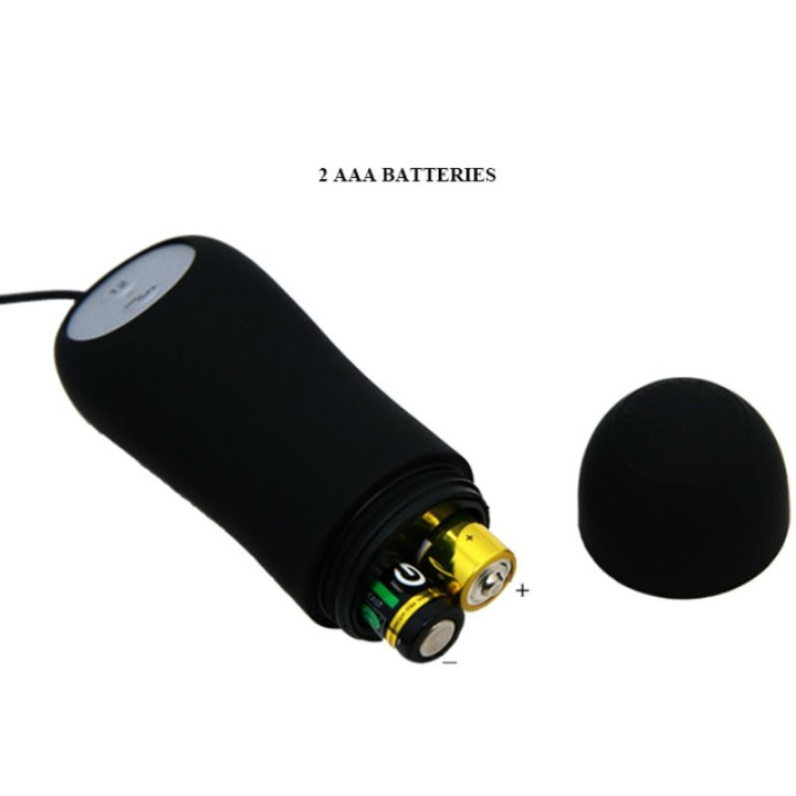 Pretty Love - Plug Anal Ncora Forma Silicone 12 Modos de Vibrao Preto