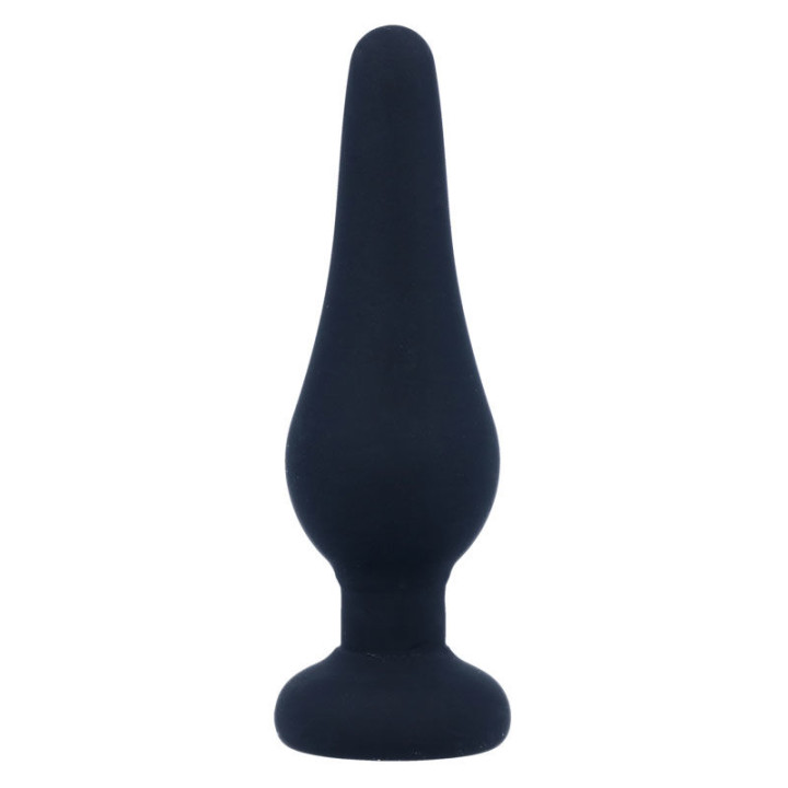 Intense - Plug Anal Pipo s Silicone Noir 9,8 cm