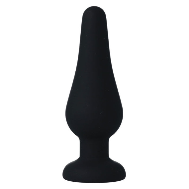 Intense - Plug Anale Pipo m Silicone Nero 11 cm