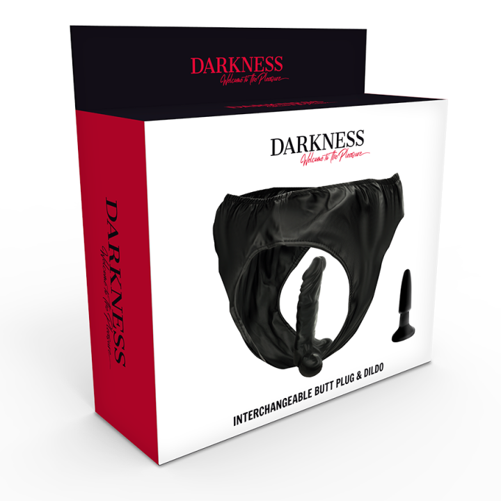 Darkness - Panties Con Plug y Dildo Intercambiable