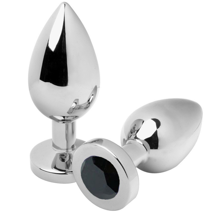 Metal Hard - Plug Anale Diamond Nero Piccolo 5.71cm