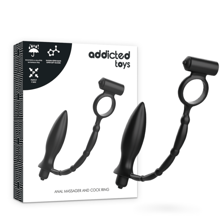 Addicted Toys - Plug Anal Com Anel Vibratório