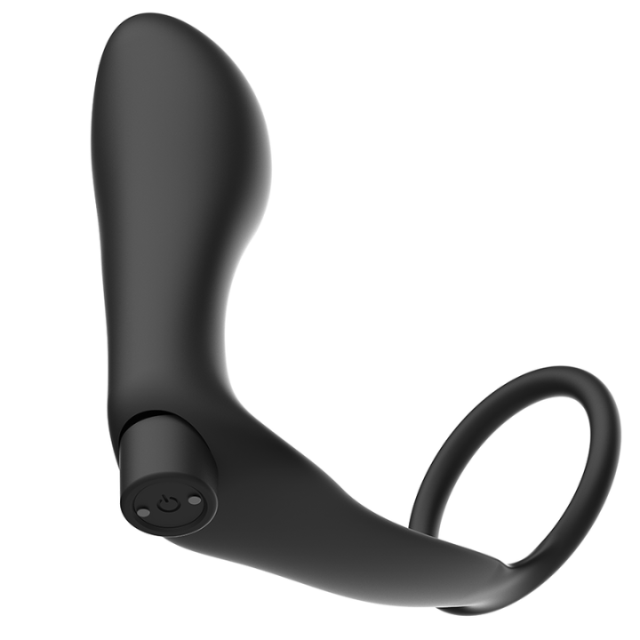 Addicted Toys - Anello Per Pene Con Telecomando Plug Anale Nero Ricaricabile