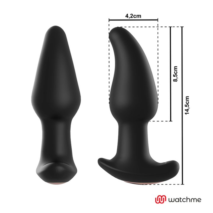Anbiguo - Vibrador de Plug Anal Com Controle Remoto Watchme Com Rotação de Pérolas Amadeus