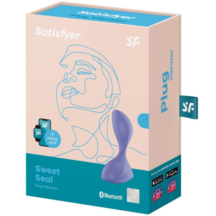 Satisfyer - Sweet Seal Bouchon Vibrant App Violet