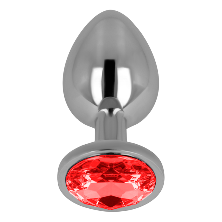 Ohmama - Plug Anale Con Cristallo Rosso 8 cm