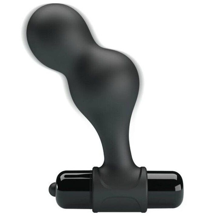 Mr Play - Black Silicone Vibrator Anal Plug