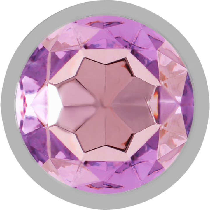 Intense - Plug Anale in Metallo Alluminio Con Cristallo Viola Misura l