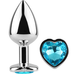 Secretplay - Tappo in Metallo Cuore Blu Taglia Piccolo 7 cm