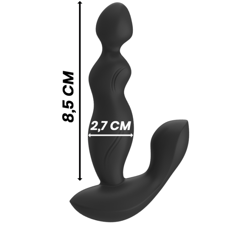 Black&Silver - Telecomando in Silicone Plug Anale Cora