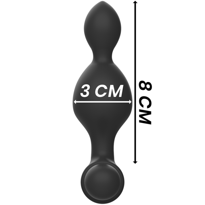 Black&Silver - Tucker Petite Télécommande Pour Plug Anal en Silicone