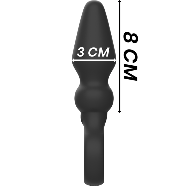 Black&Silver - Potente Plug Anale in Silicone Ozzy