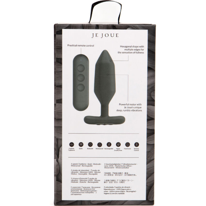 Je Joue - Onyx Anal Plug Vibrator Schwarz