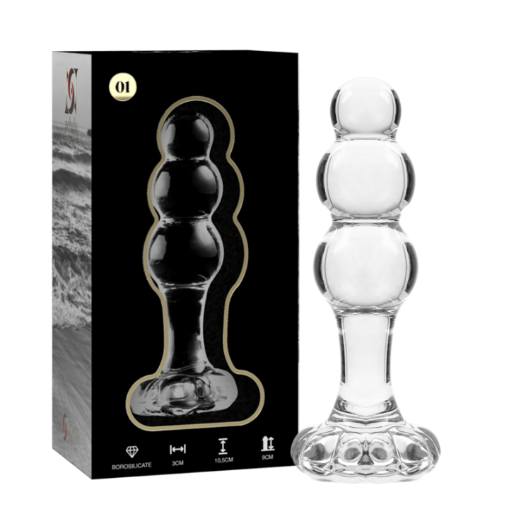 Nebula Series by Ibiza - Modello 1 Tappo Vetro Borosilicato Trasparente 10.5 cm -o- 3 cm