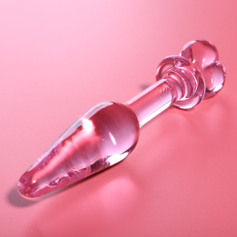 Nebula Series by Ibiza - Modelo 7 Anal Plug Vidro Borosilicado Rosa 13.5 cm -o- 3 cm
