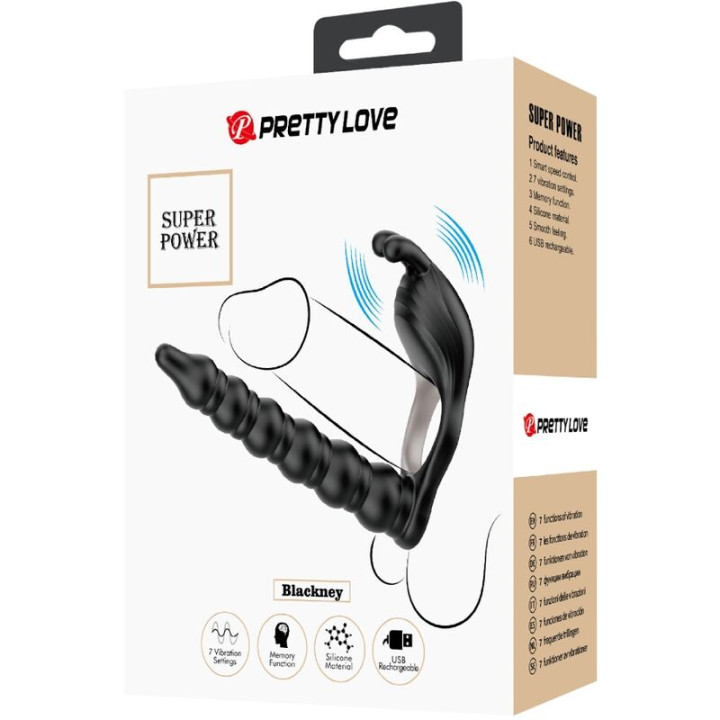 Pretty Love - Blackney Anneaux Pénis Avec Plug Vibrateur