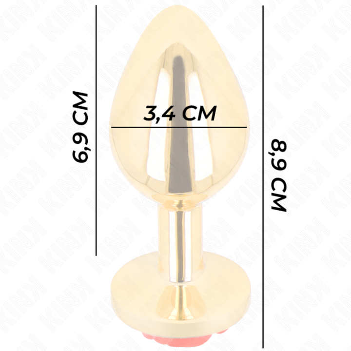 Kink - Plug Anal Gold Rose Red Size m