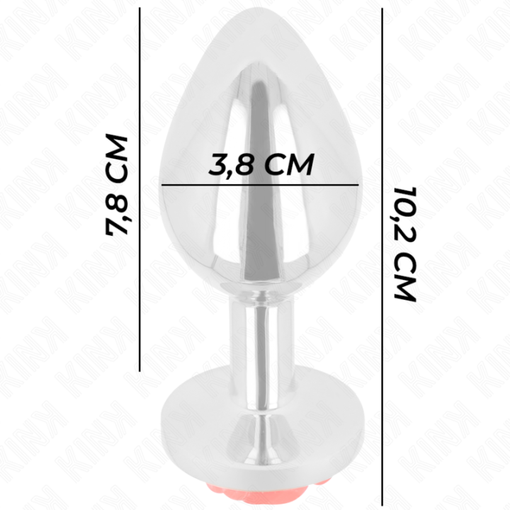 Kink - Plug Anale Rosa Rosso Taglia l
