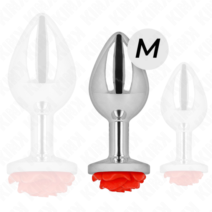 Kink - Plug Anal Rosa Roja Talla m