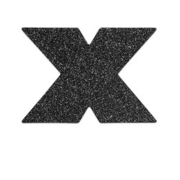 Bijoux - Indiscrets Flash Cross Nipple Caps Noir