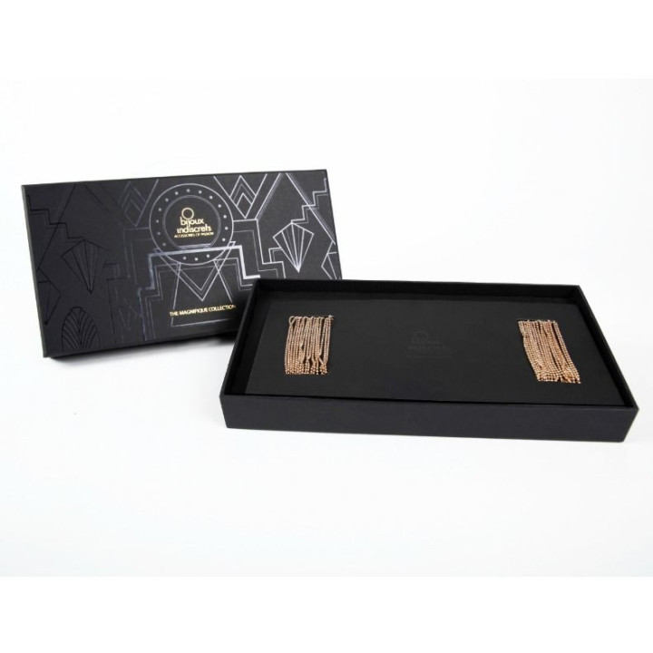 Bijoux - Magnífica Jóia de Corrente de Metal Para Cintura de Ouro