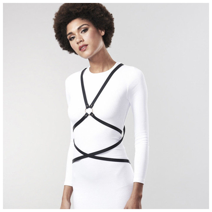 Bijoux Indiscrets Maze - Multi-Way Harness Black