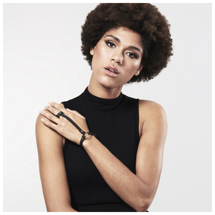 Bijoux - Indiscrets Maze Bracelet / Hand Harness Black