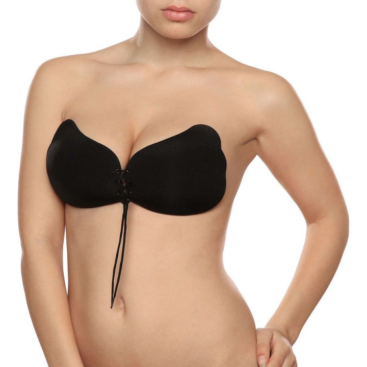Bye-Bra - Koronkowany Push-up Czarna Kubka a
