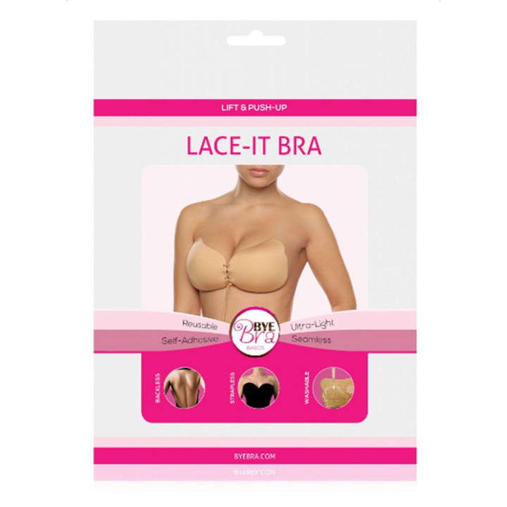 Bye-Bra - Koronkowany Push-up Czarna Kubka a