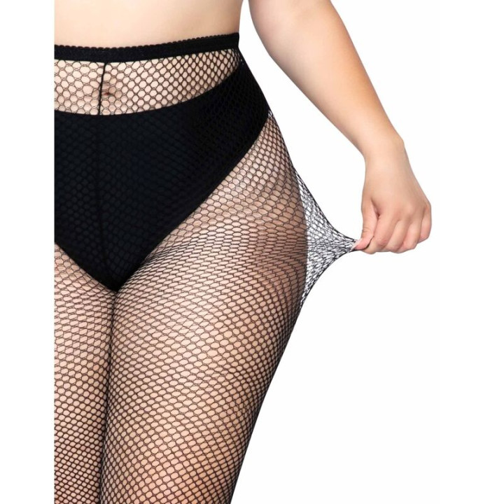 Leg Avenue - Collant a Rete Taglia Plus