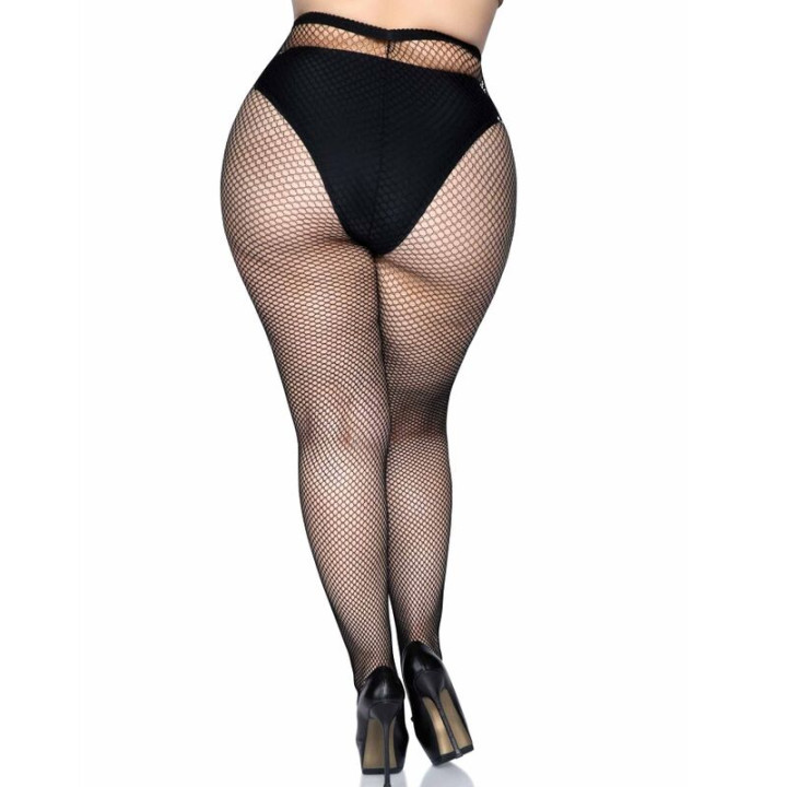Leg Avenue - Collant a Rete Taglia Plus