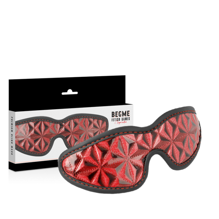 Begme - Red Edition Premium Blindmaske Mit Neoprenfutter