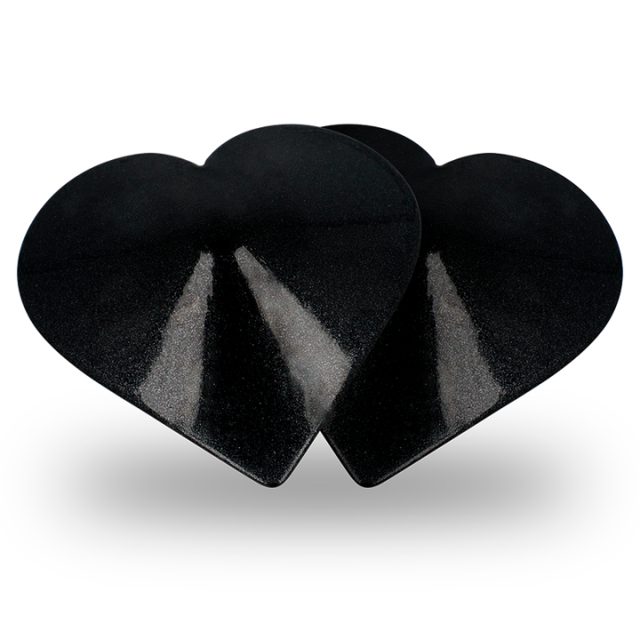 Coquette Chic Desire - Nipple Covers Black Hearts