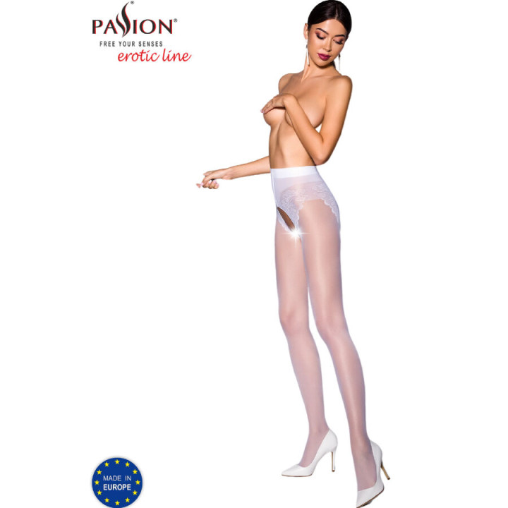 Passion - Tiopen 006 Collant Blanc 3/4 30 Den