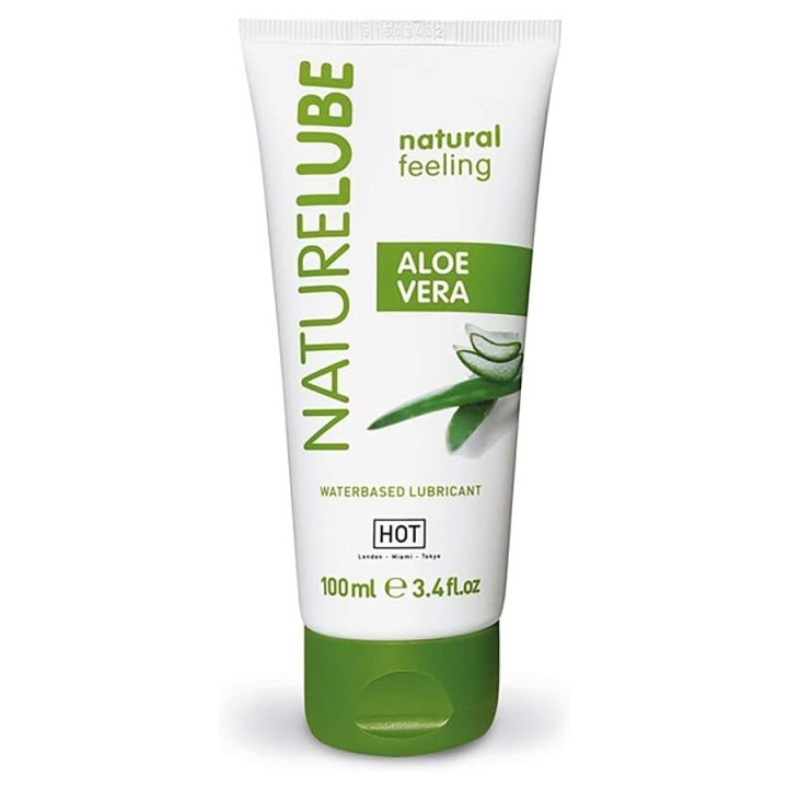Hot - Nature Lube Lubricante Base Agua Aloe Vera 100 ml