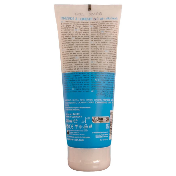 Hot - Massage & Glide Gel 2in1 Tocco Setoso 200 ml