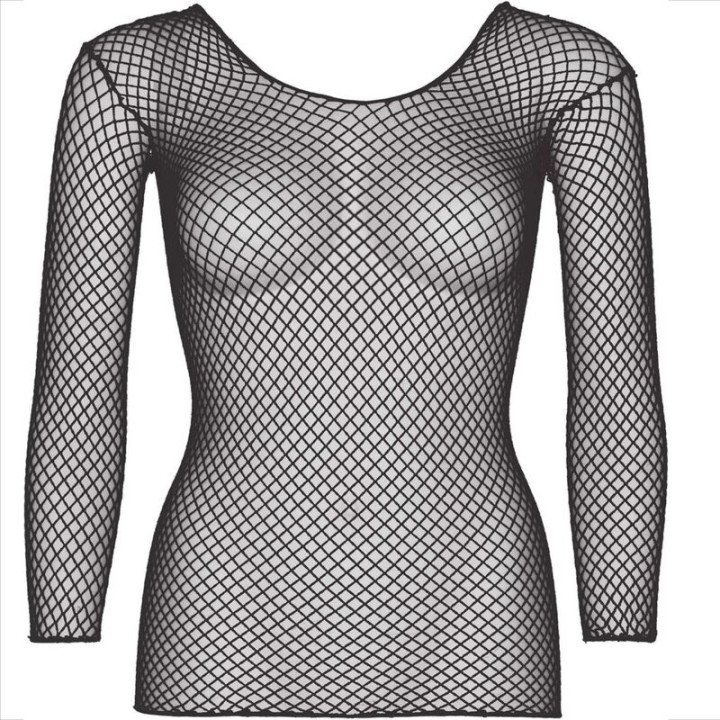 Leg Avenue - Fishnet Long Sleeve t-Shirt Black
