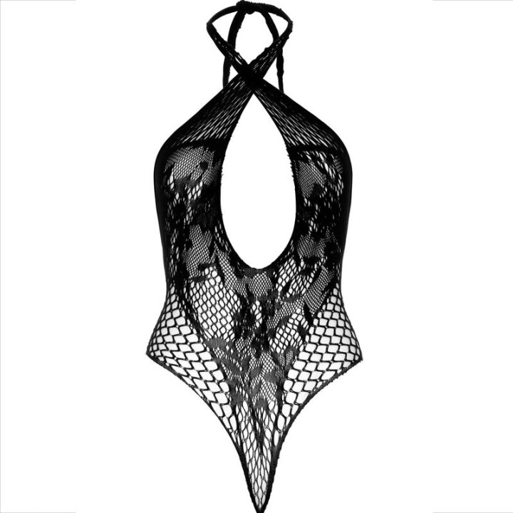 Leg Avenue - Cavezza Teddy Con Pizzo Nero
