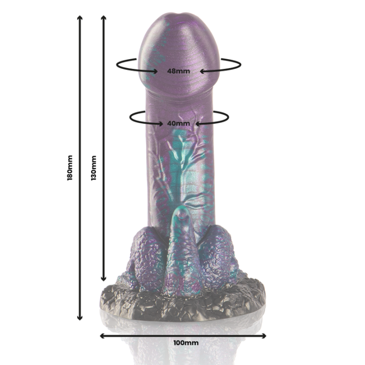 Epic - Basilisk Dildo Duplo Escamoso Prazer Tamanho Pequeno