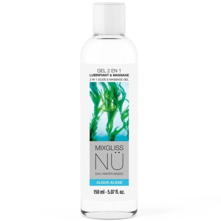 Mixgliss - 2 in 1 Water-Based Lubricant And Massage Gel Nuru Algae 150 ml