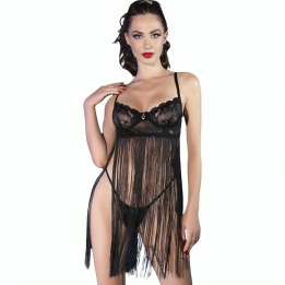 Chilirose - cr 4496 Babydoll Schwarz l/xl