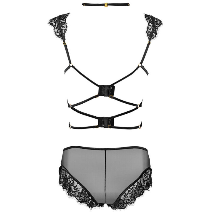 Livco Corsetti Fashion - Palmenom lc 90614 bh + Höschen Schwarz