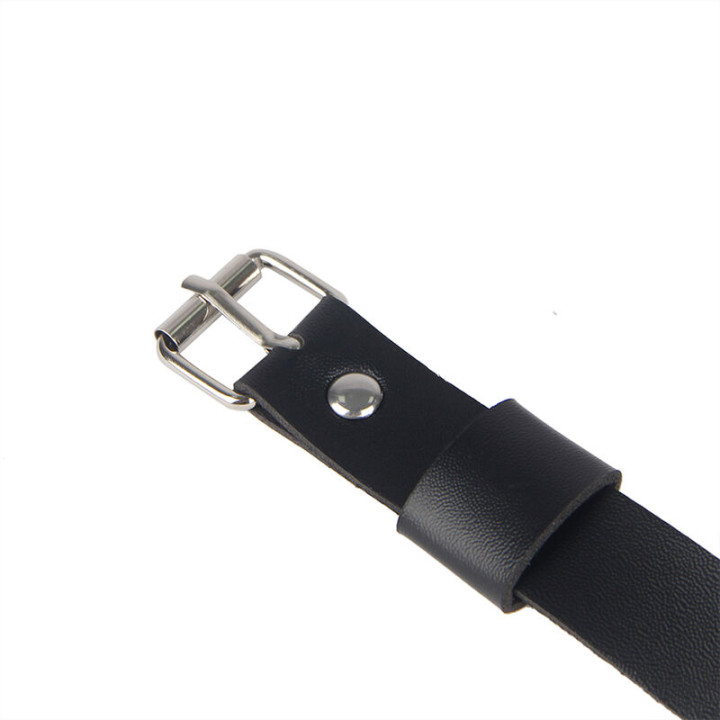 Subblime - Harnais de Jambe Chaîne Cuir Noir Taille Unique