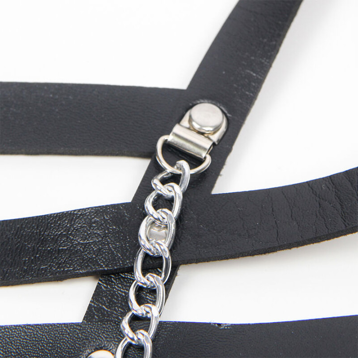 Subblime - Arnês Corset Com Corrente Detalhe Tamanho Único