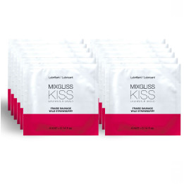 Mixgliss - Wasserbasiertes Schmiermittel Erdbeergeschmack 12 Einzeldosis 4 ml