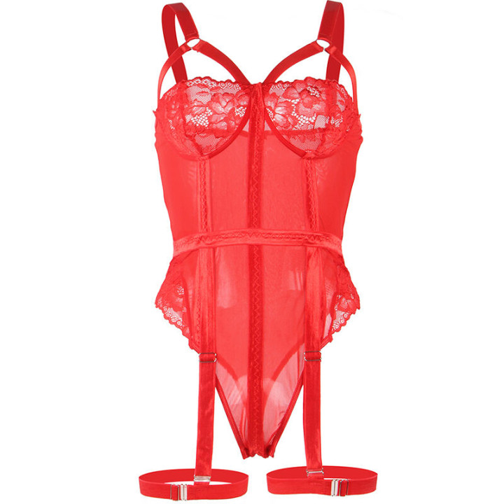 Subblime - Orsacchiotto Con Dettaglio Reggerizzato Petto Rosso l/xl